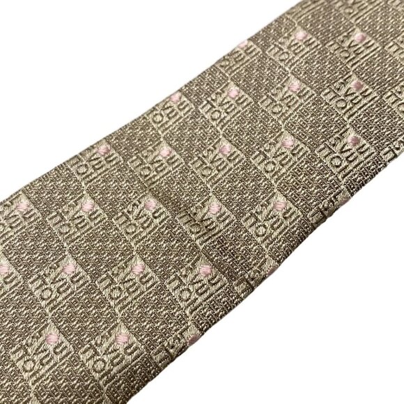 LOUIS VUITTON - Beige Pink Multi Confirmation Men's Tie 132-071825 - Picture 3 of 8